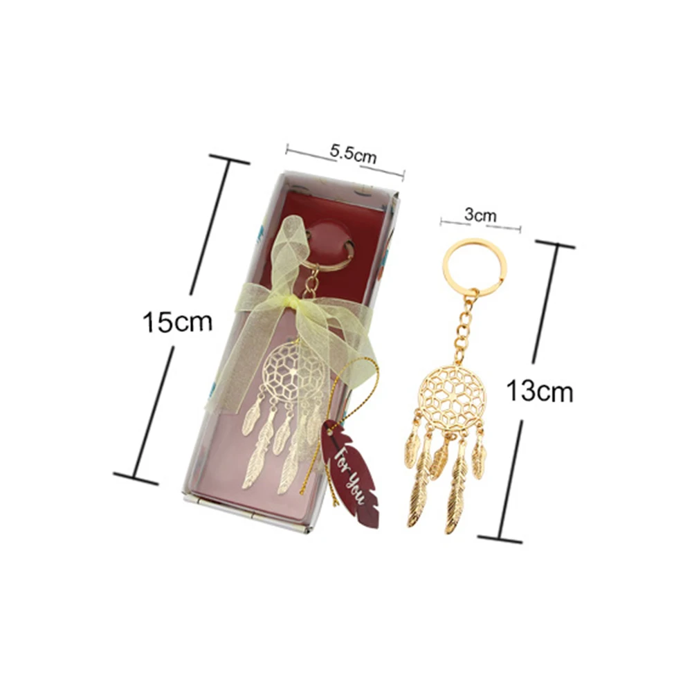 Модное кольцо для ключей Пряжка кулон брелок телефона Ловец снов форма милые