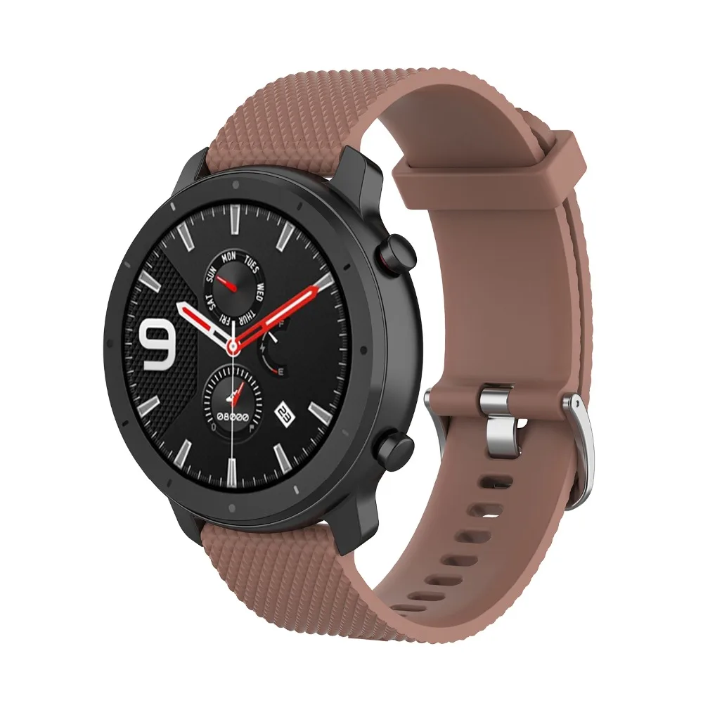 18 мм 20 мм 22 мм силиконовый ремешок для huawei/Withings/samsung Galaxy/gear s3/Amazfit Bip Смарт-часы замена Широкие ремешки