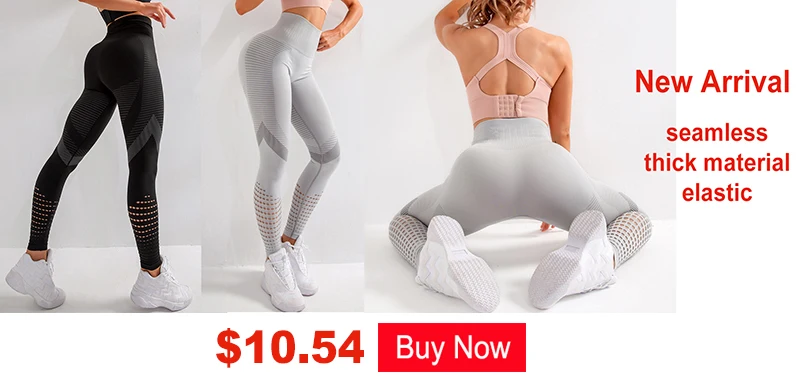 LANTECH Women Yoga Pants Sports Running Sportswear Stretchy Fitness Leggings Seamless Tummy Control Gym Compression Tights Pants