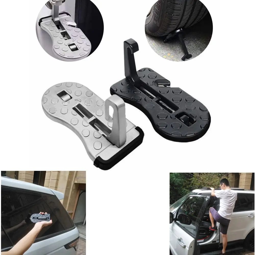Универсальная вспомогательная педаль для автомобильных дверей Universal Car Door Step Auxiliary Pedal Suv Roof Foldable Aluminum Doorstep Side Hook For Interial on.