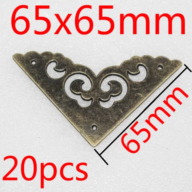 20 шт. 65x65 мм филигранные треугольные облаковые обертки кабошон древний бронзовый