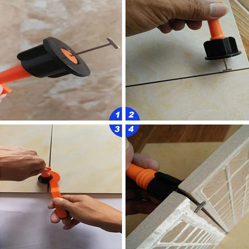 

50 Pcs Tile Leveler and 2mm Tile Spacer 500PCS, Ceramic Tile Adjuster and Tile Leveler Adjusters with Wrench
