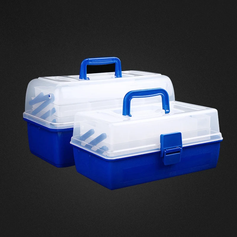 

Fishing Tackle Box Mult-layer Different Compartments Multifunctional Organizer Baits Container Fishing Accessories new