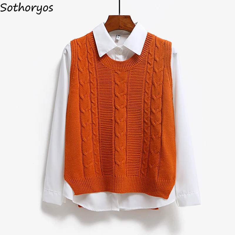 Жилет женский универсальный короткий классический с круглым вырезом однотонный