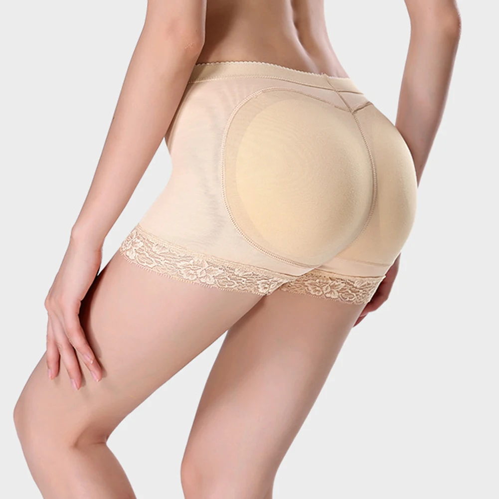 Женское нижнее белье с подкладкой для подтяжки бедер|Женские трусики| |