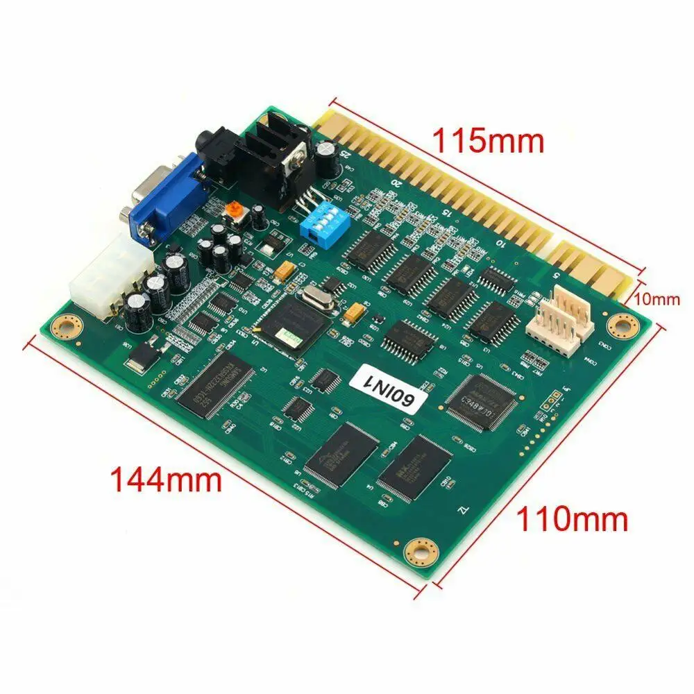 60 в 1 вертикальная печатная плата CGA VGA Запчасти для аркадных игр Jamma шкафов