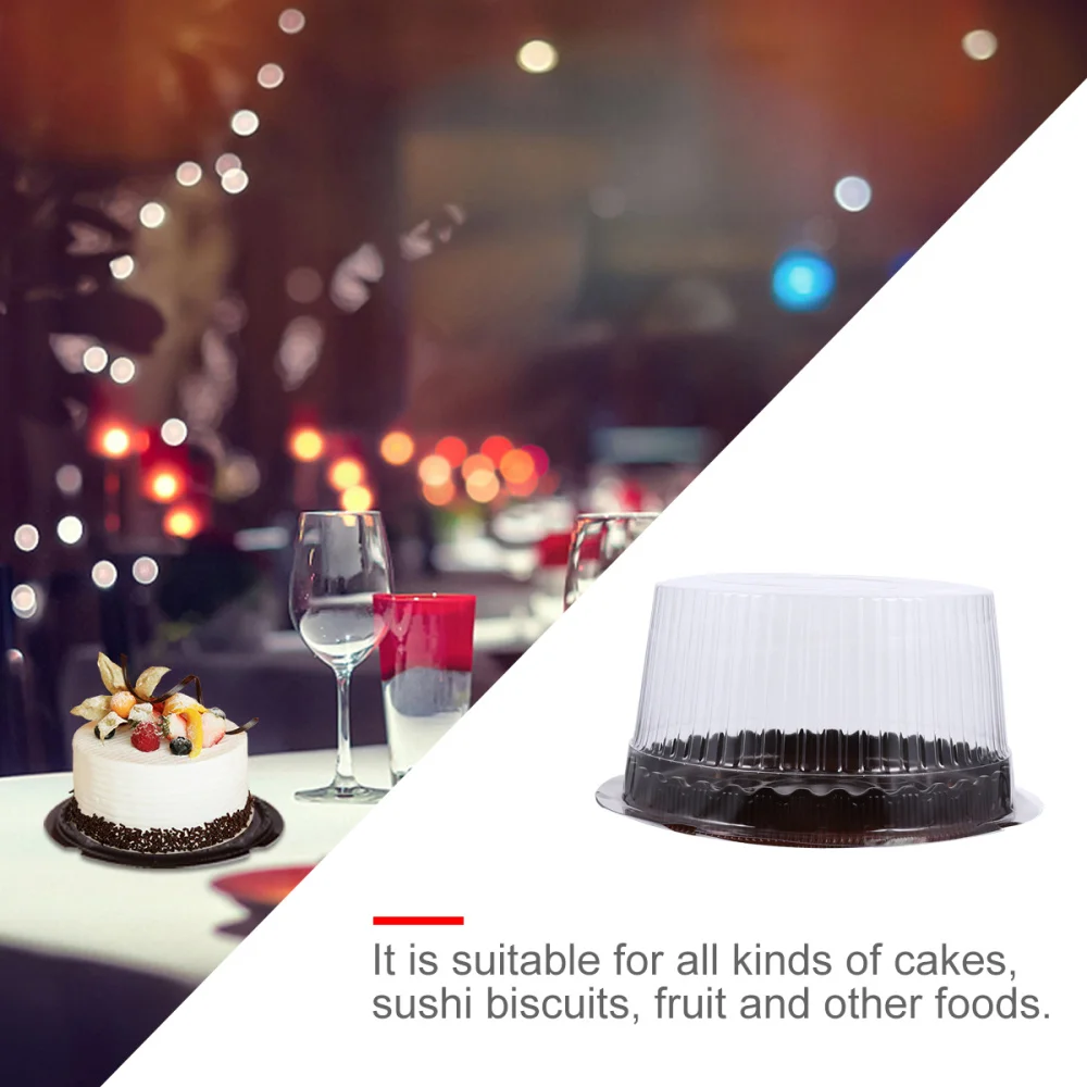 

100 Pcs Cake Boxes Food Packaging Boxes Transparent Storage Cases