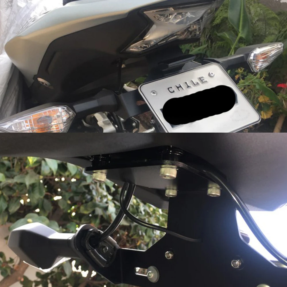 

Registration License Plate Frame Holder For KAWASAKI Z 900 Z900 2017-2020 2019 18 Fender Bracket Tail Tidy Support Stand Steady
