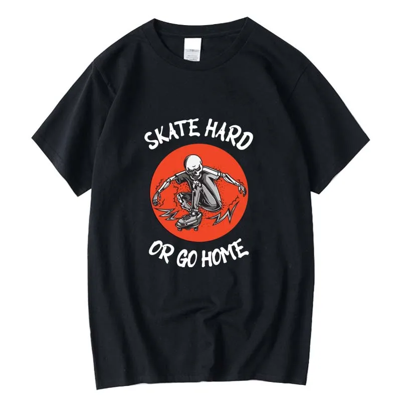 

Men's top quality 100%cotton Funny skull printed Men T-shirt street style casual short sleeve o-neck t-shirt male tee shirts top