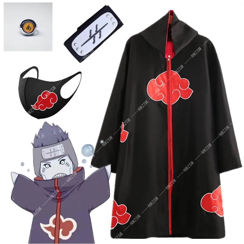 Женский костюм для косплея аниме Hoshigaki Kisame кольцевая повязка на голову мужские