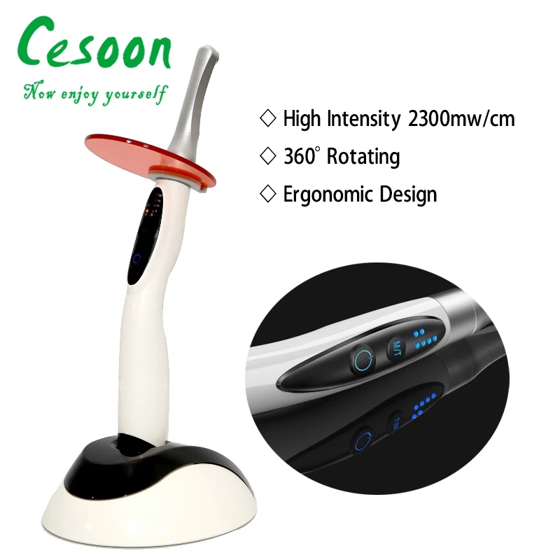 Беспроводная Светодиодная лампа для полимеризации зубов 1 сек 2300 МВт | Красота и