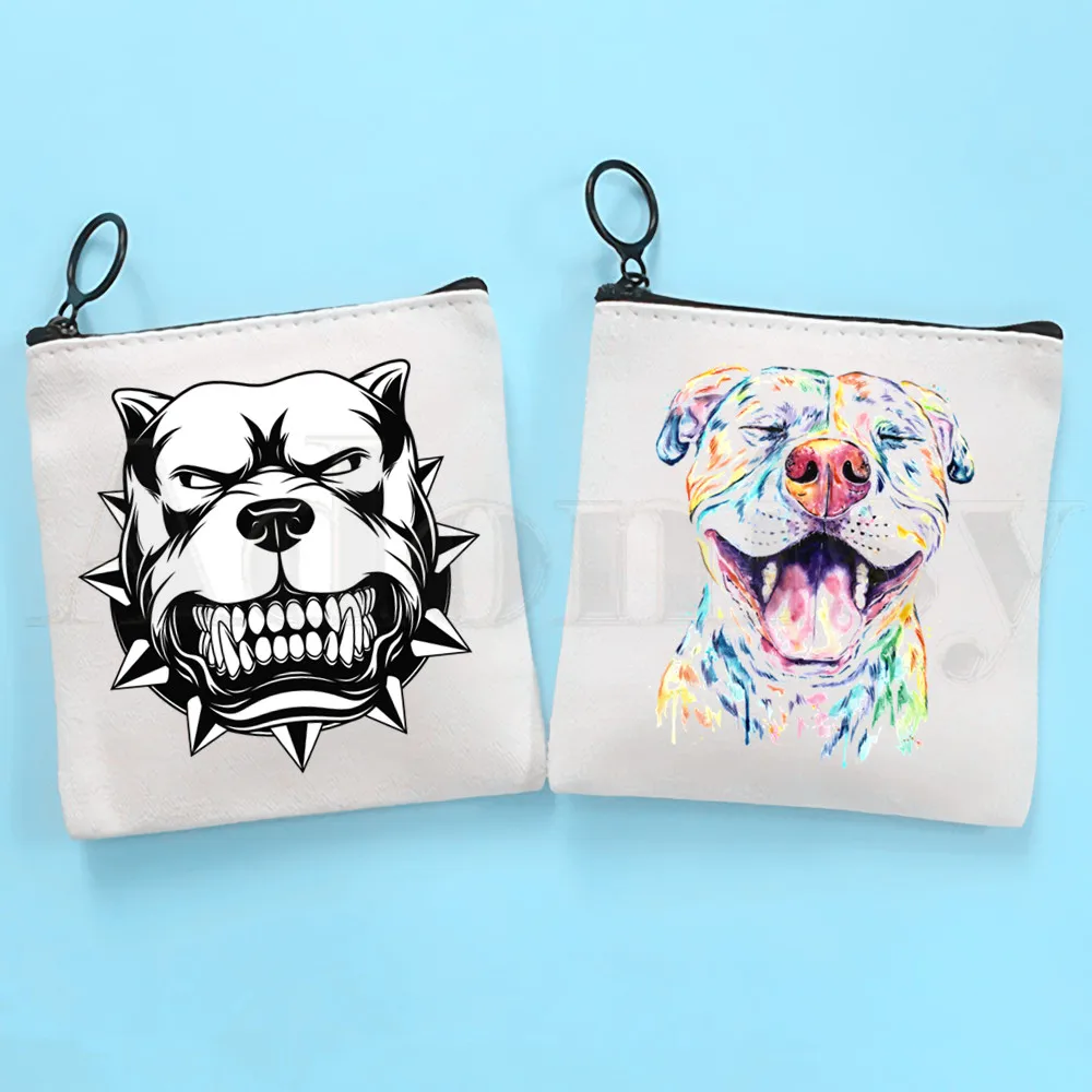 

Pitbull Bag Coin Purse Storage Small Bag Card Bag Key Bag Coin Clutch Bag Zipper Key Bag