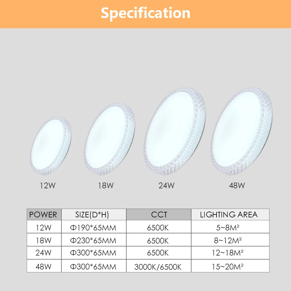 $17.02 LED Ceiling Lamp 12W 18W 24W 48W 220V Cold Warm White Natural Light For Bedroom Livingroom Round Modern Ceiling Light Ultra Thin