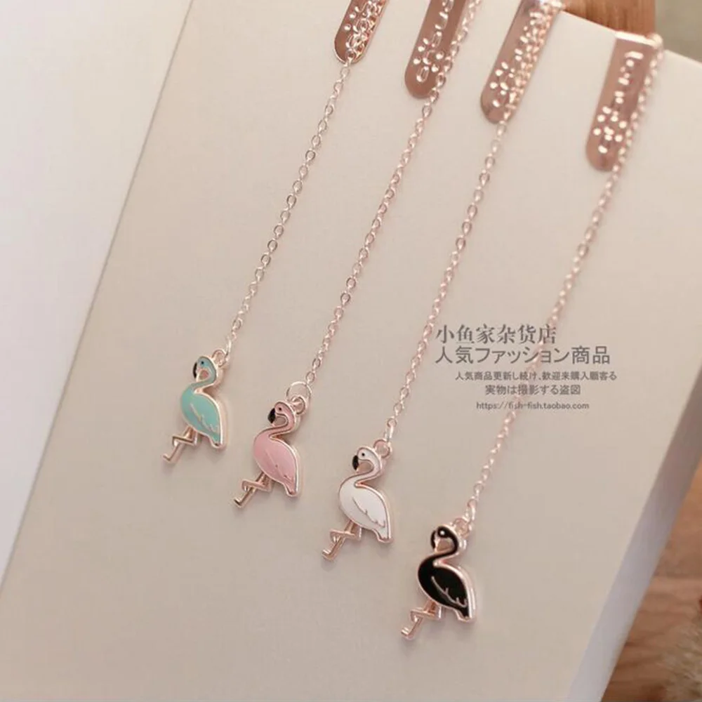 1 шт. творческий мультфильм подвеска Фламинго Закладка для книги студенческие