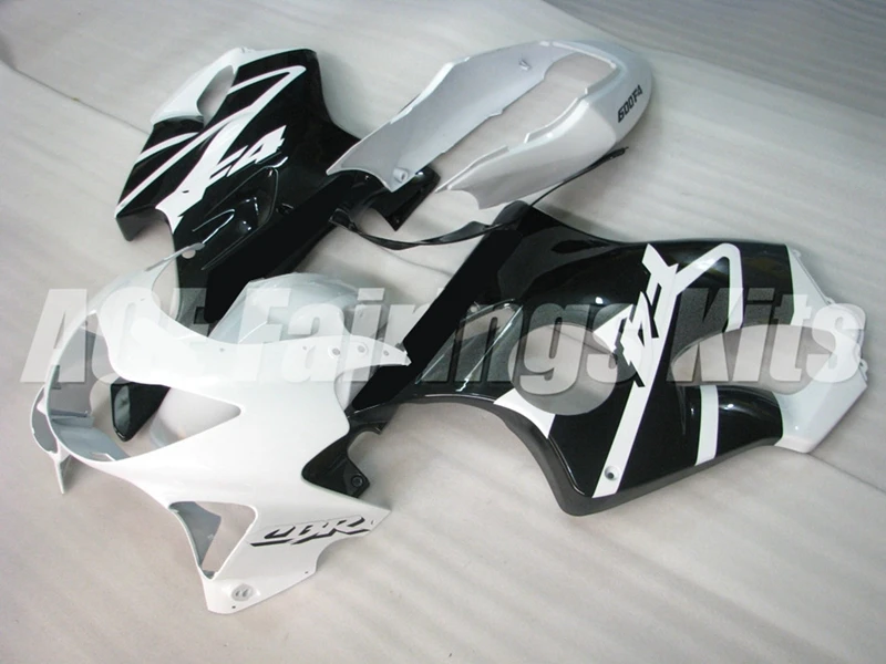 

New ABS Motorcycle bike Whole Fairings Kit Fit For HONDA CBR600 F4 1999 2000 99 00 FS Bodywork set black white