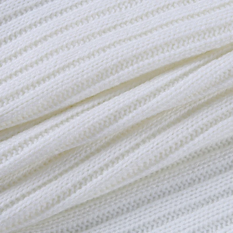 

2021 Women's Spring and Autumn Pure Color Short Jacket Woolen Top Sexy Long Sleeve Sweater Jacket Cardigan Knitted Cardigan