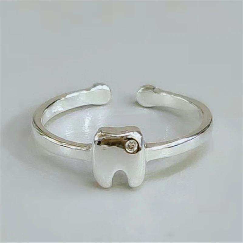 Классические забавные милые Регулируемые кольца с кубическим цирконием для