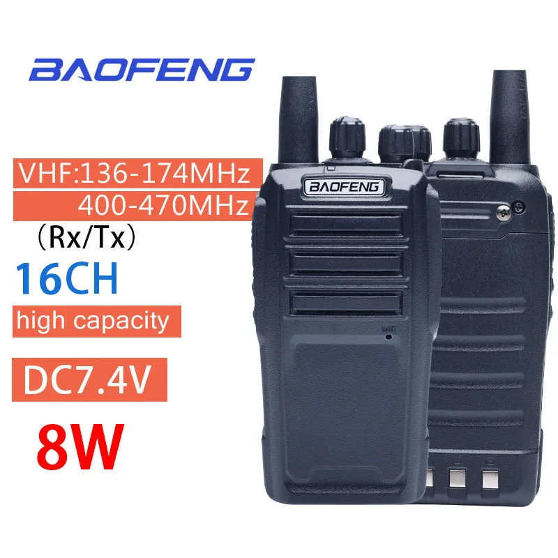 

Baofeng UV-6 Walkie Talkie Long Range Two way Radio 136-174/400-480MHz VHF UHF Dual Band Handheld Radio Transceiver Interphone