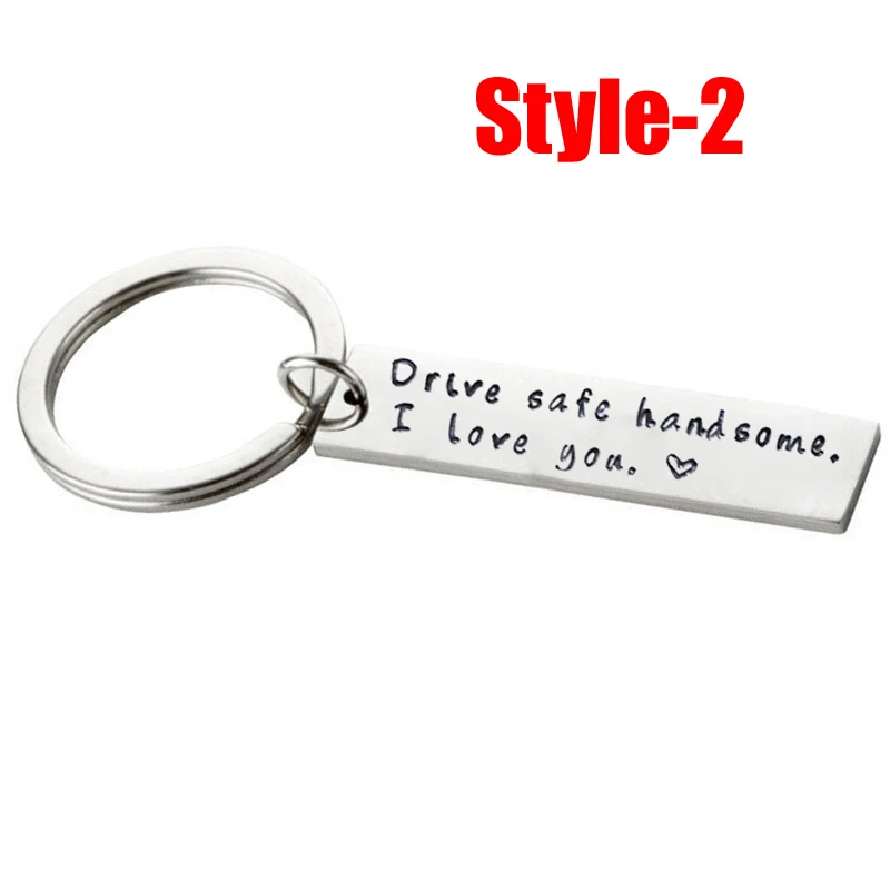 Брелок для ключей из нержавеющей стали безопасный аксессуар с надписью I Love You