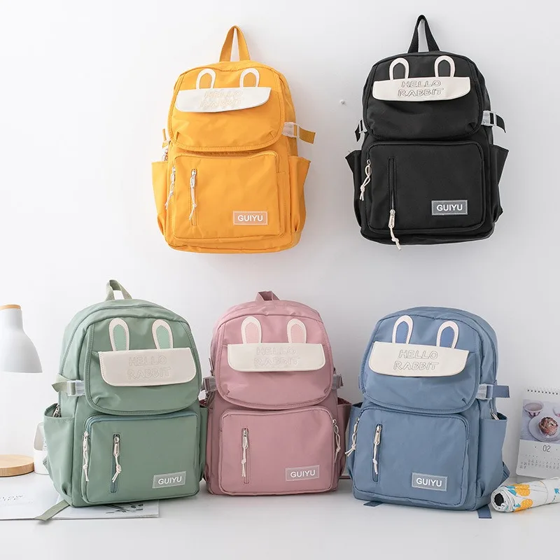 Новинка 2021, модный рюкзак для учеников младшей и старшей школы, нейлоновый вместительный школьный ранец, милый повседневный рюкзак для поку...