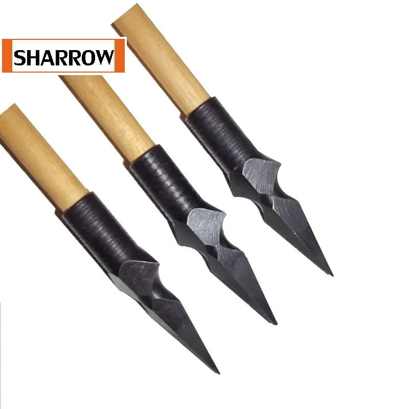 3 шт. наконечники для стрел традиционных металлических 8 мм наружный диаметр