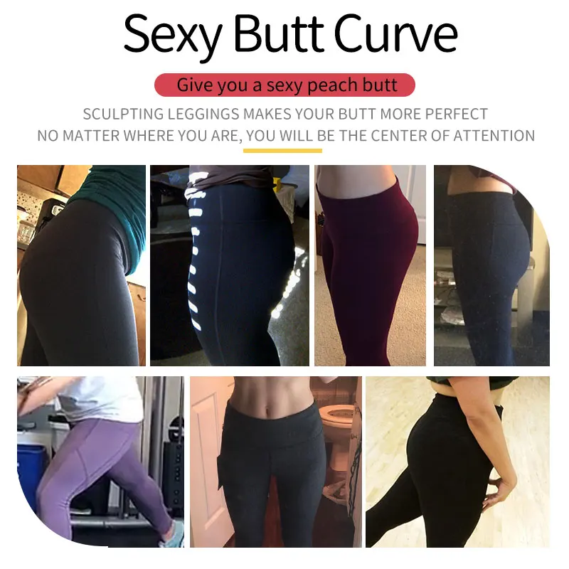 Леггинсы с карманом средняя талия идеальная посадка леггинсы для женщин