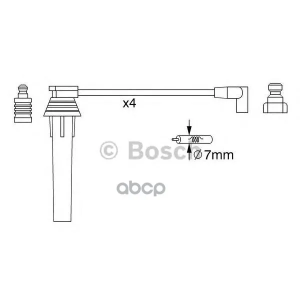 К Т В/В Проводов 0986357270 Bosch арт. 0986357270|Зеркала и крышки| |