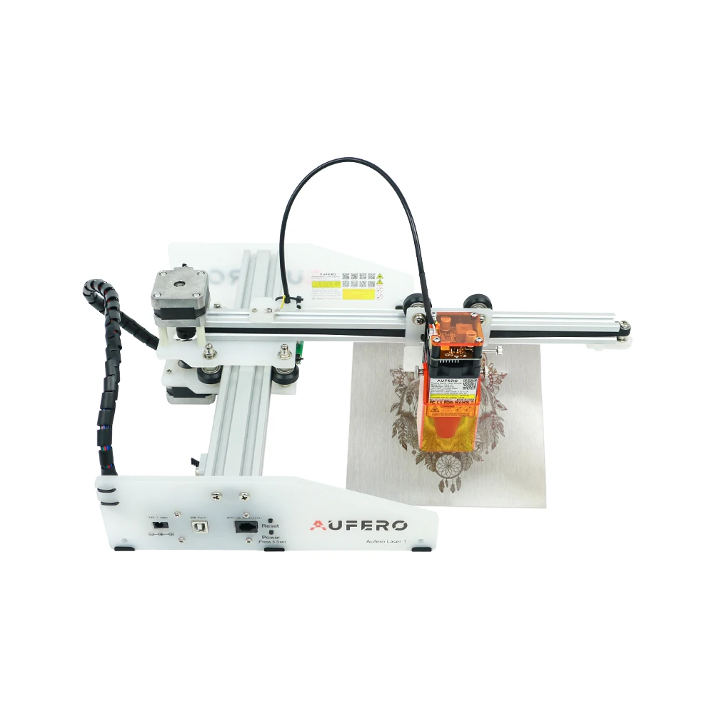 

Aufero Desktop Laser Engraver Cutter Laser Engraving Machine 32-bit Motherboard Laser GRBL Control Software Easy to Install