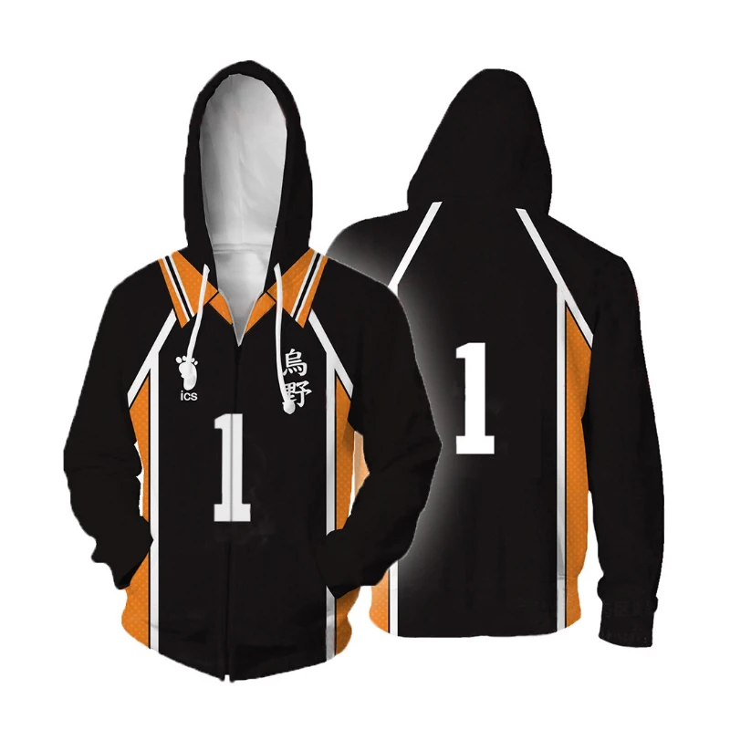 

Anime Haikyuu Cosplay Costumes Haikyuu Jackets Hinata Shoyo Hoodies Sweatshirts Koukou High School Volleyball Club Costume CS241