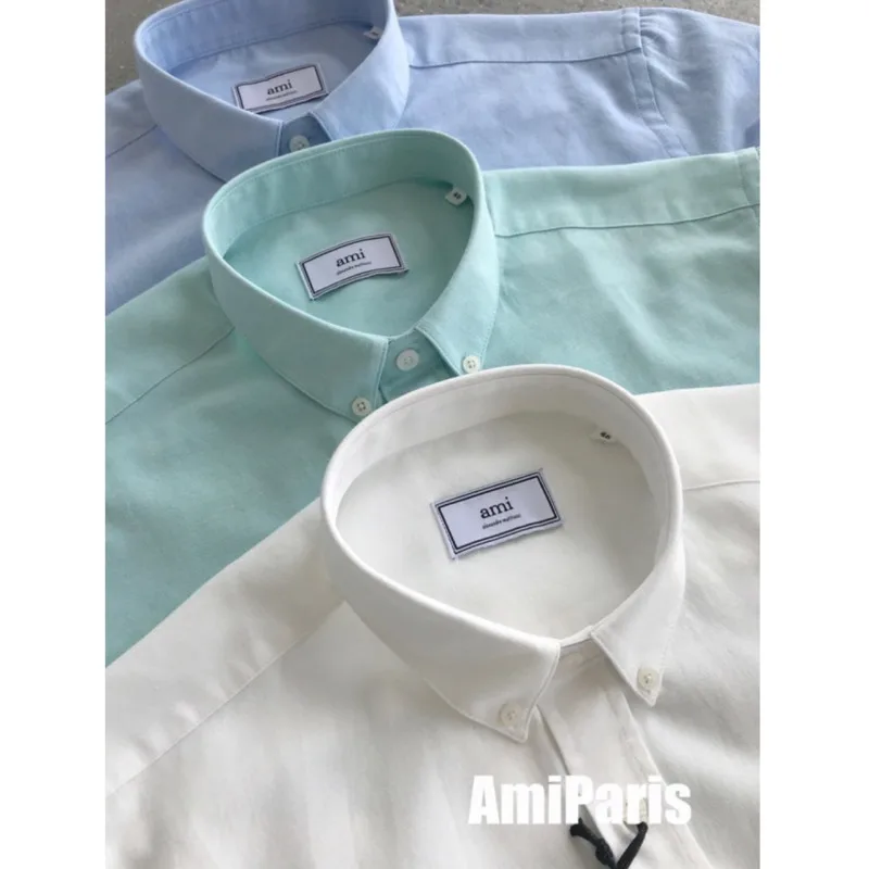 2021 new love cardigan long sleeve fresh sweet single breasted cotton solid color men's and women's shir