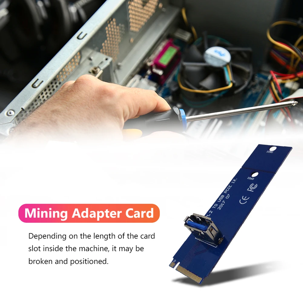 Переходник M.2 на USB 3 0 переходник NGFF M2 переходная карта для майнинга PCIe X16