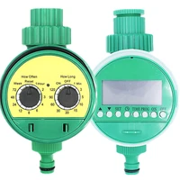 automatic garden watering timer electronic lcd display home ball valve water timer watering irrigation controller system