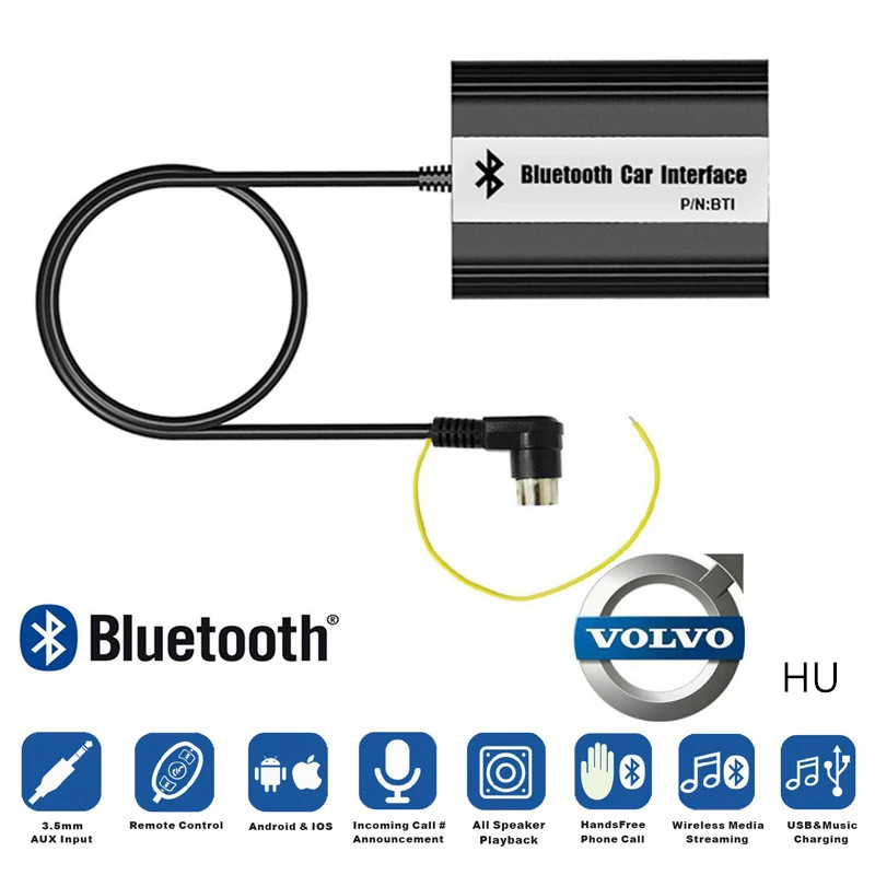 LISIDIC A2DP автомобиля MP3 музыкальный плеер Bluetooth адаптер для Volvo HU series C70 S40/60/80 V70 XC70