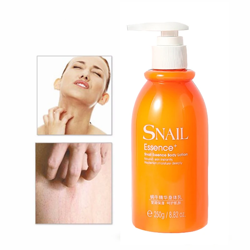

Snail Serum Body Cream Nourishing Moisturizing Body Emulsion Anti Chapping Anti Aging Whitening Firming Lotion Skin Care 250ML
