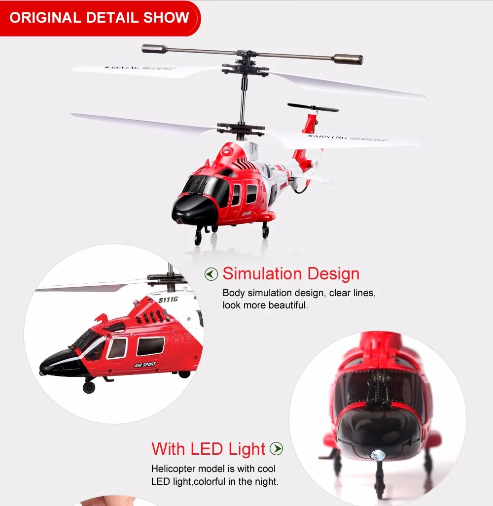 SYMA S111G гироскоп Электрический 3.5CH канал металлический мини микро Береговая охрана Agusta военный симулятор RC Вертолет Дистанционное управление RTF