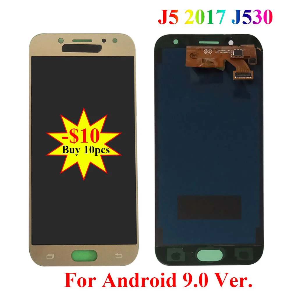 Для Samsung Galaxy J5 2017 j530 SM-J530F J530M ЖК-дисплей с сенсорным экраном дигитайзер сборка 5 2