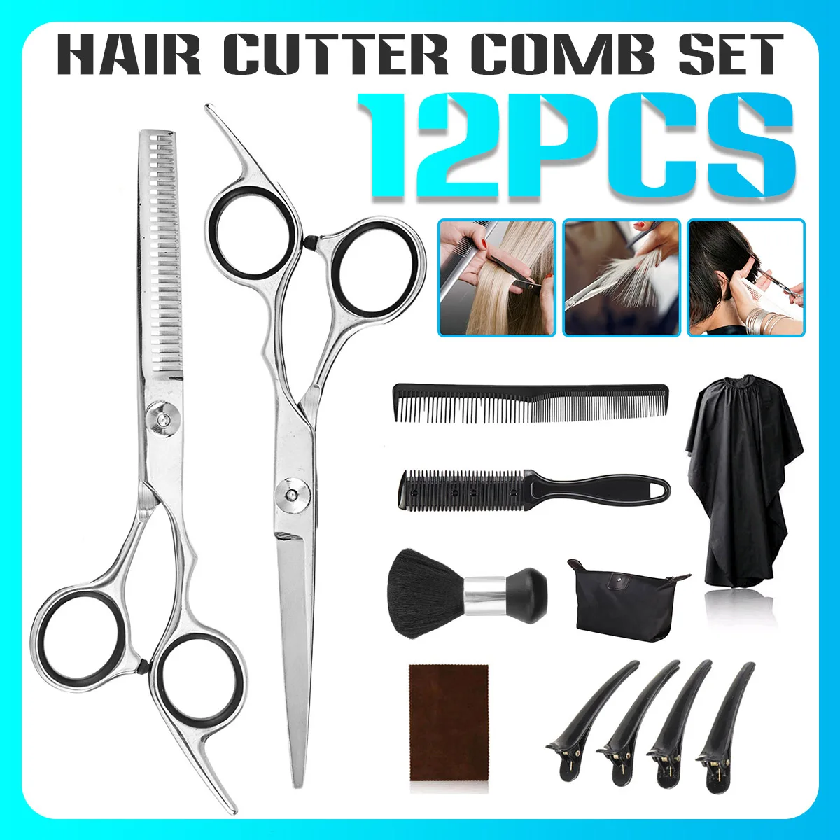

Профессиональный набор парикмахерских ножниц, ножницы для стрижки волос, парикмахерский салон, парикмахерский инструмент, хвостовая расче...