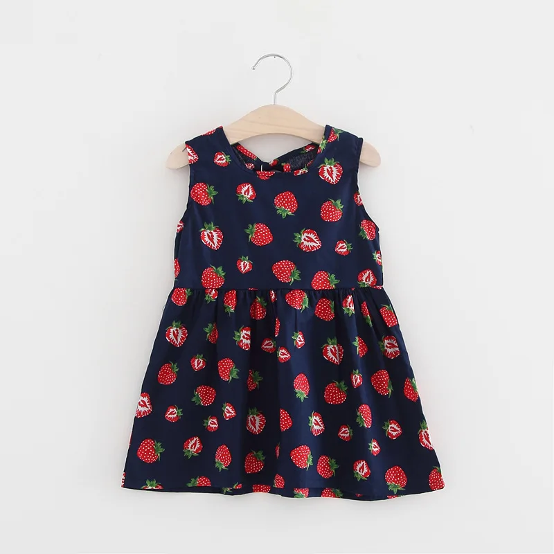 2019 Summer Girls Sunflower Dresses Kids Elegant Princess Dress Sleeveless Cute Sundress 1 2 3 4 5 6 7 Years Children Clothing | Детская