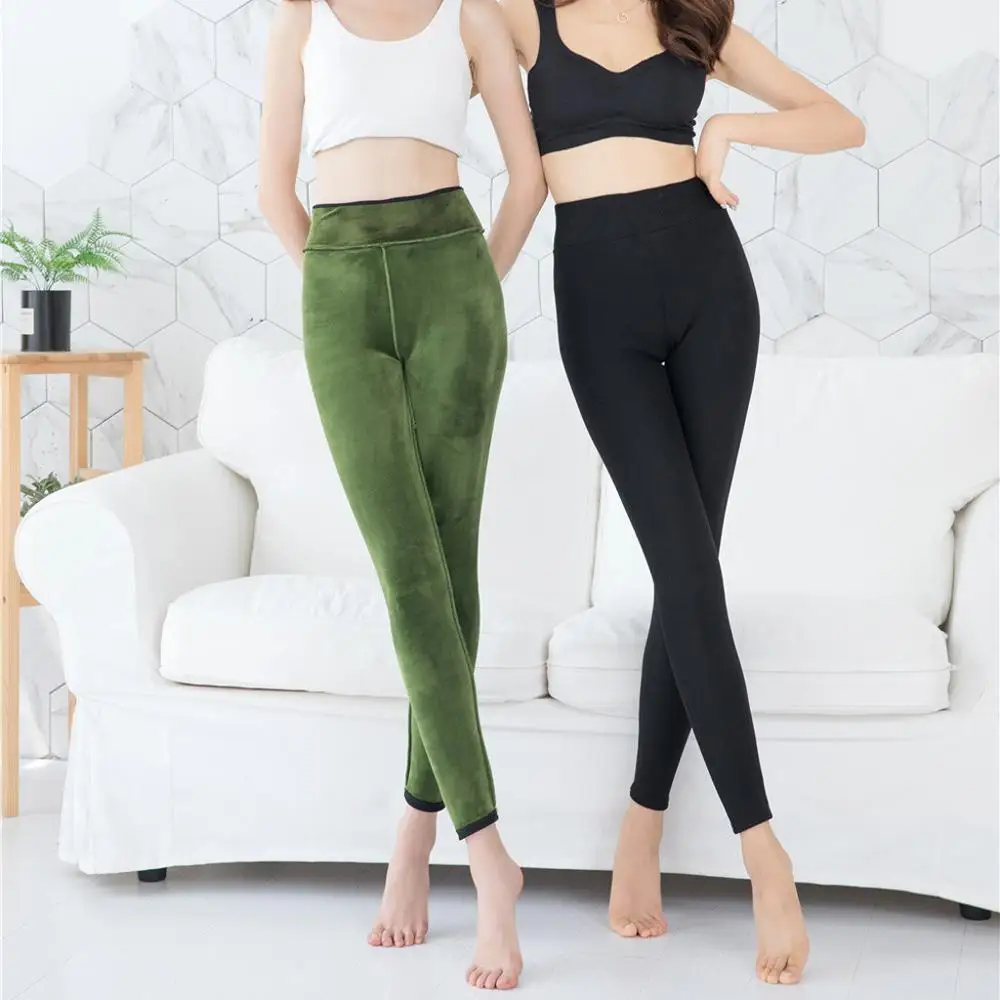 Женские облегающие бархатные брюки эластичные хлопковые штаны с высокой талией