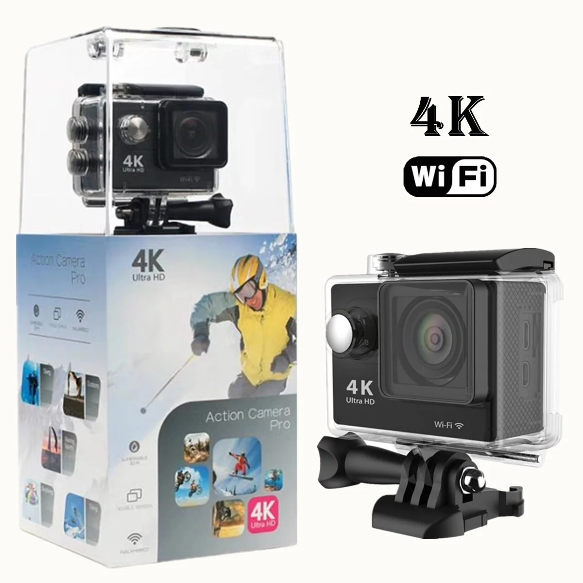 

H9 sports DV 4K WiFi Mini outdoor aerial waterproof camera Diving Sports Camera