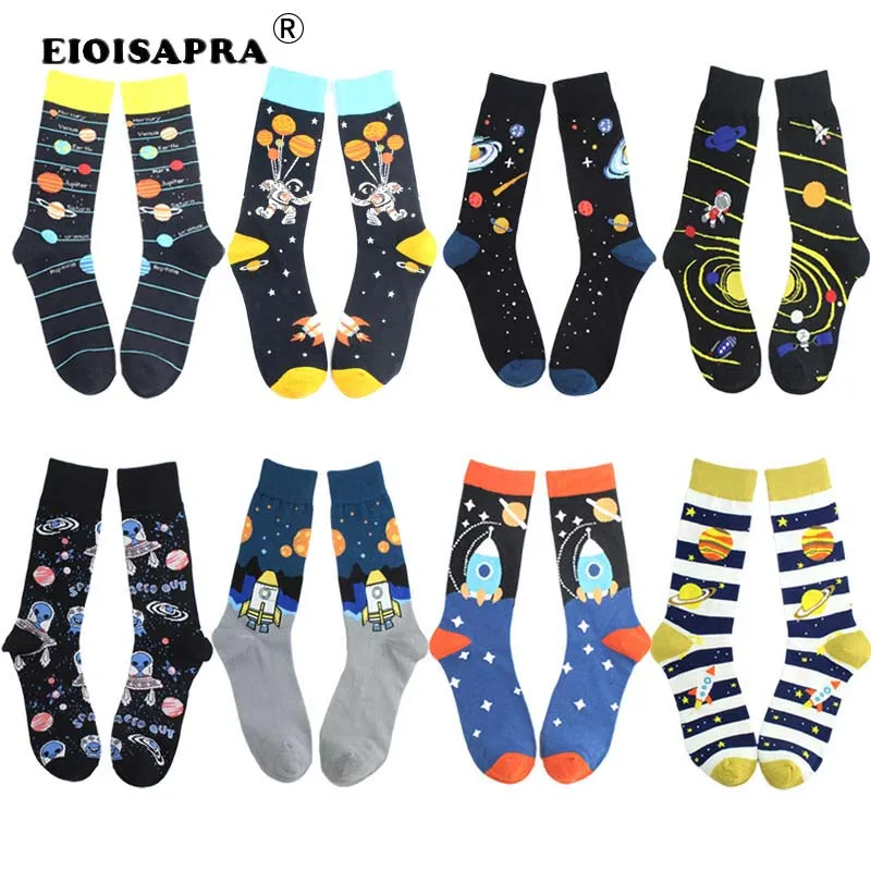 [EIOISAPRA] Зимние теплые махровые носки с героями мультфильмов женские милые повседневные нескользящие носки-тапочки лучший подарок на Рождество, счастливые носки
