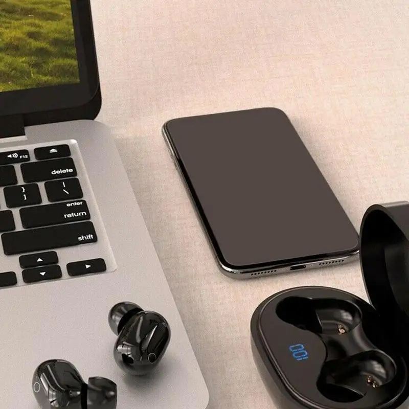 Беспроводная Bluetooth-гарнитура F2 Mini TWS двойные внутриканальные водонепроницаемые