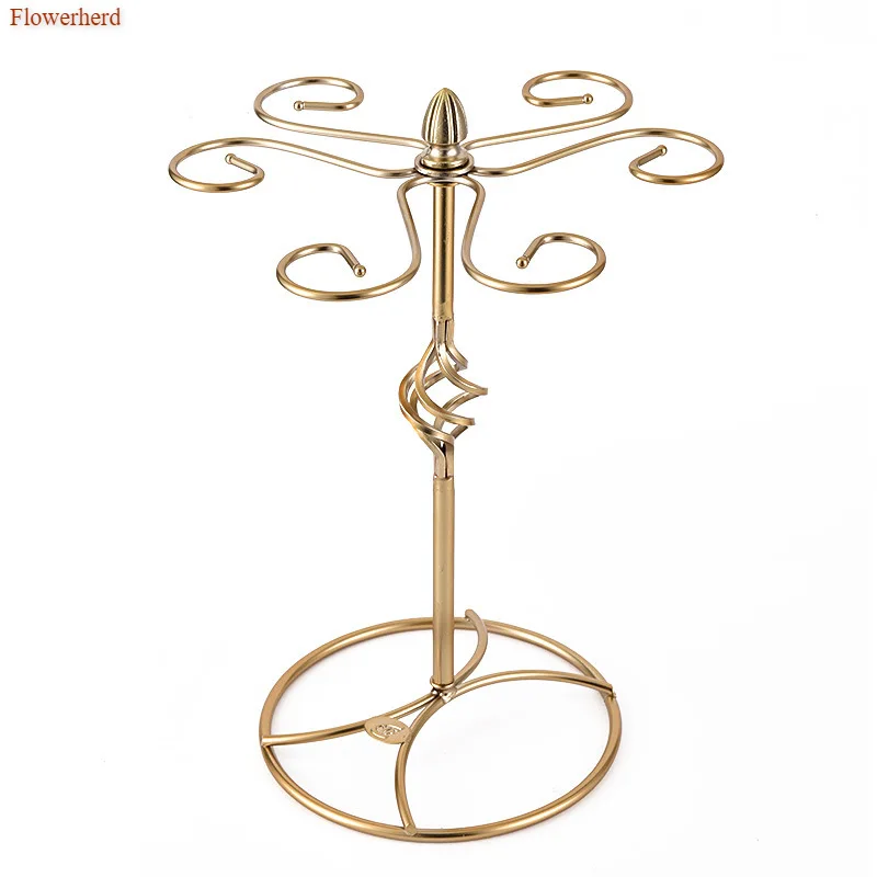 Креативная подвесная полка для стаканов в европейском стиле рама умных красного