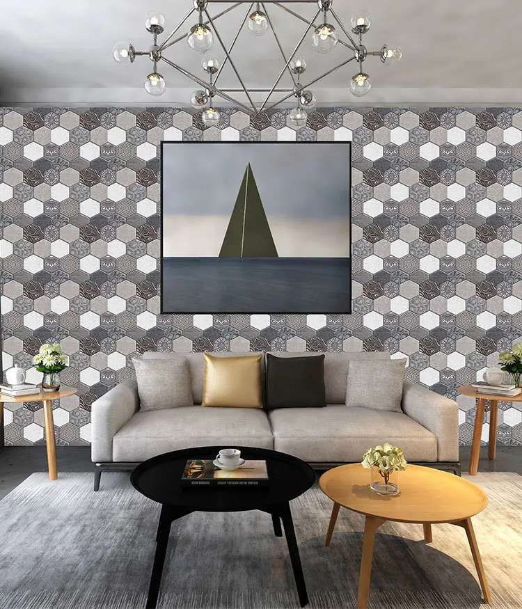 

3D Three-dimensional Wall Stickers Self-adhesive Cultural Paste Creative TV Background Wallpaper Decoration Bathroom Accessories