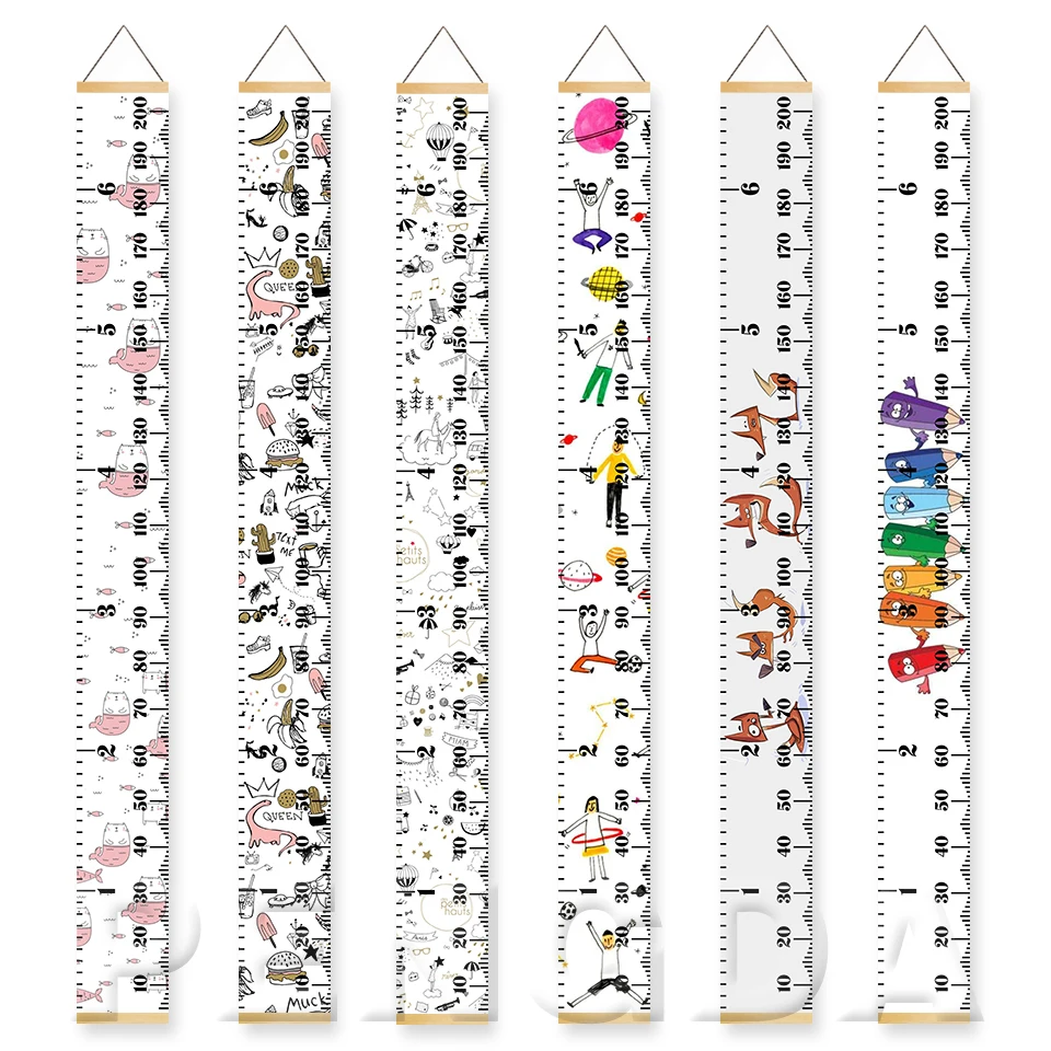 Настенная картина из мультфильма Постер в скандинавском стиле линейка высоты