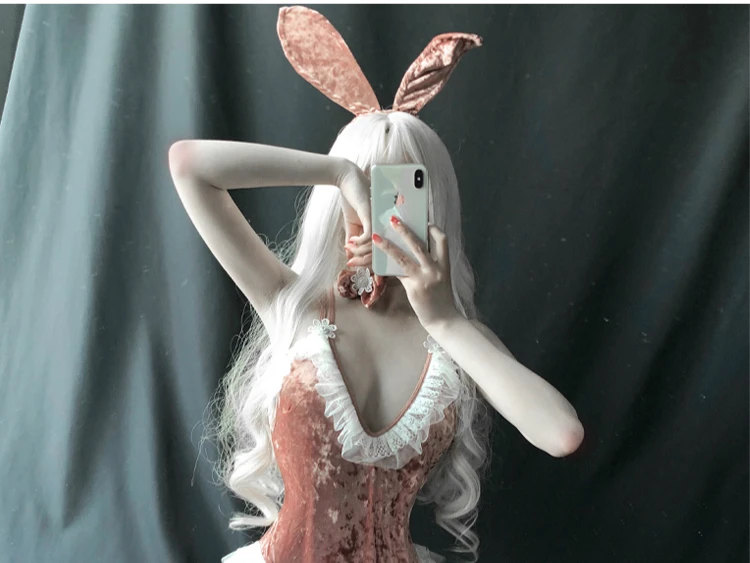 Симпатичный костюм для косплея аниме Банни девочки Униформа на Хэллоуин женский