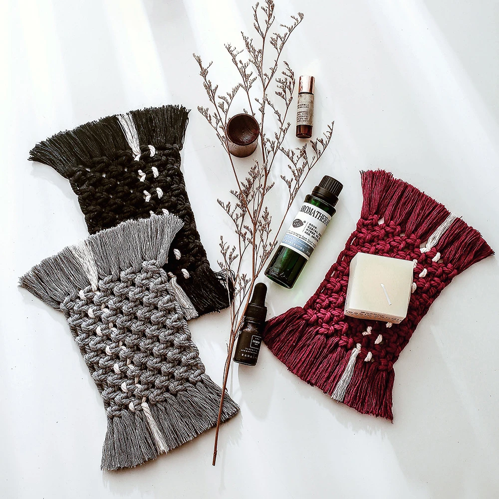 1 шт. хлопок вязаный коврик для кухонного стола столовых чашки Coaster камин