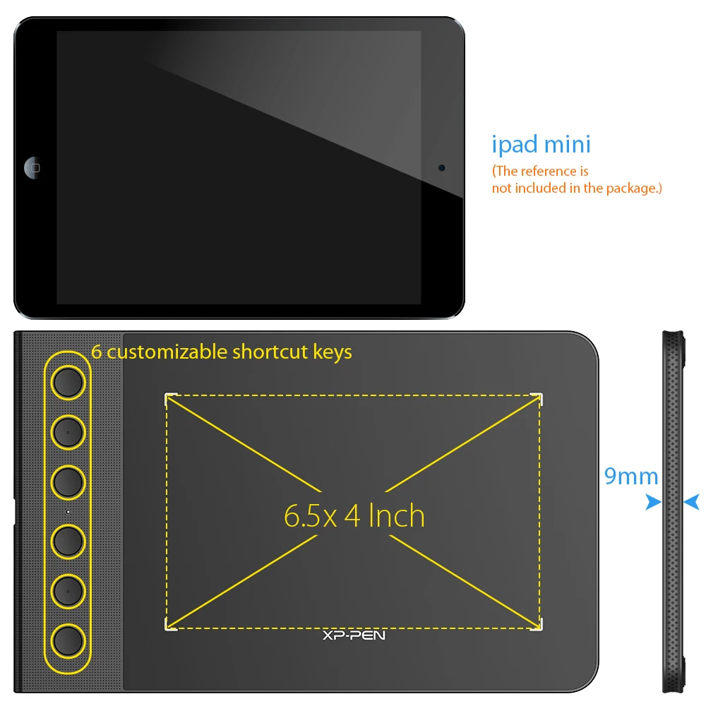xp pen star g640s 6 5 x 4‘’ graphic tablet drawing tablet digital pen tablets for osu with stylus pen 8192 pressure for android free