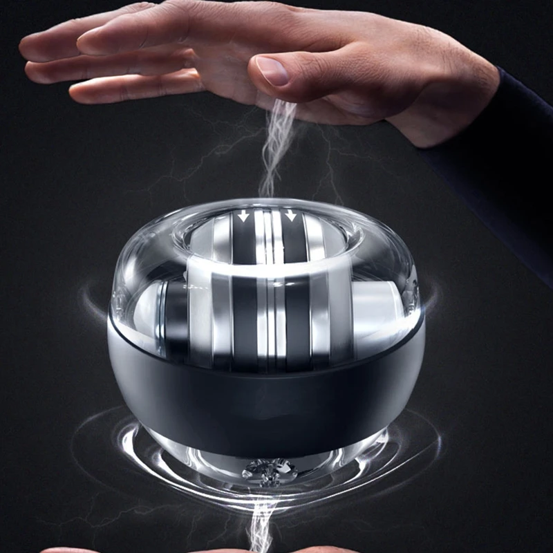 

Wrist strength gyro ball bwrist enhancer and forearm exerciser for muscle strengthening (black/red)