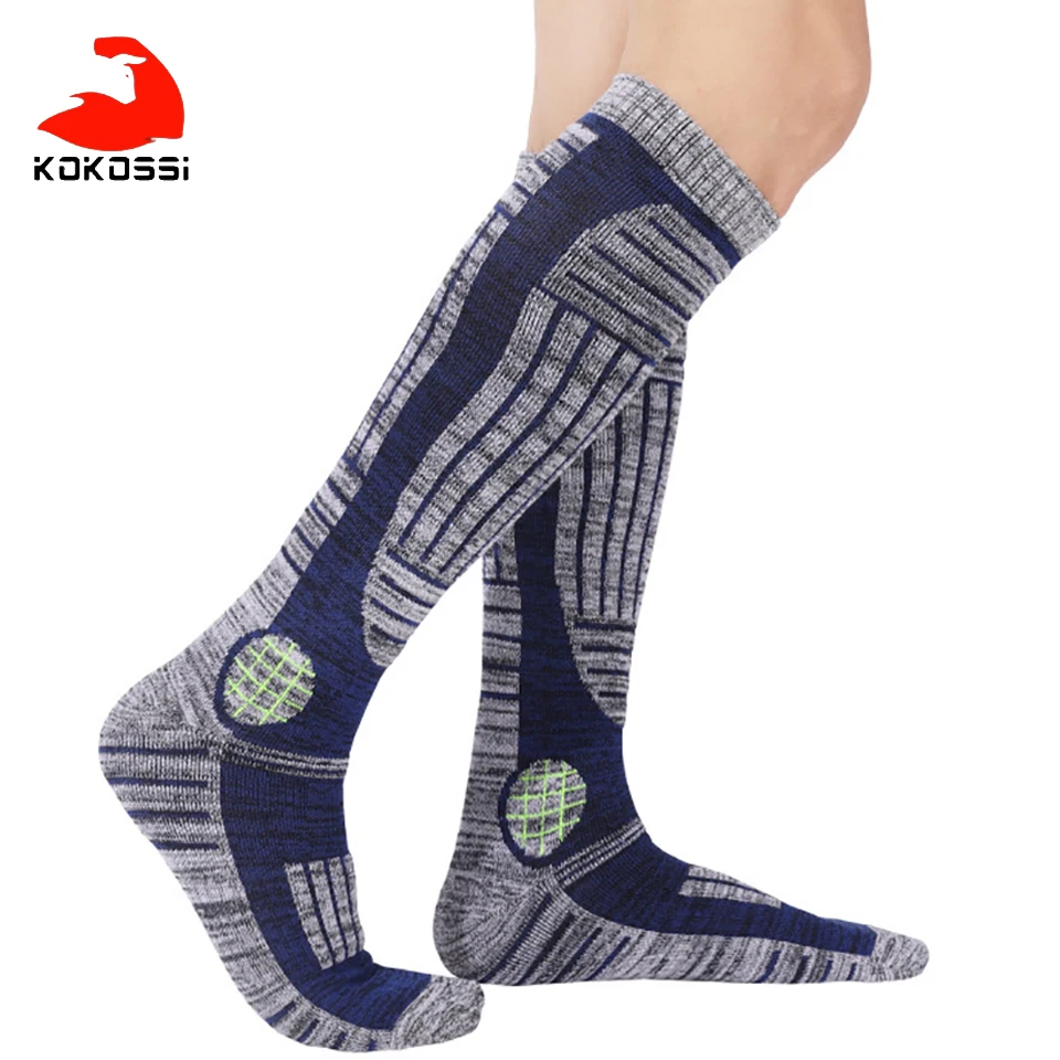 

KoKossi Outdoor Sports Ski Socks Wearable Soft Towel Bottom Long Tube Socks Sweat-absorbing Warm Thickened Mountaineering Socks
